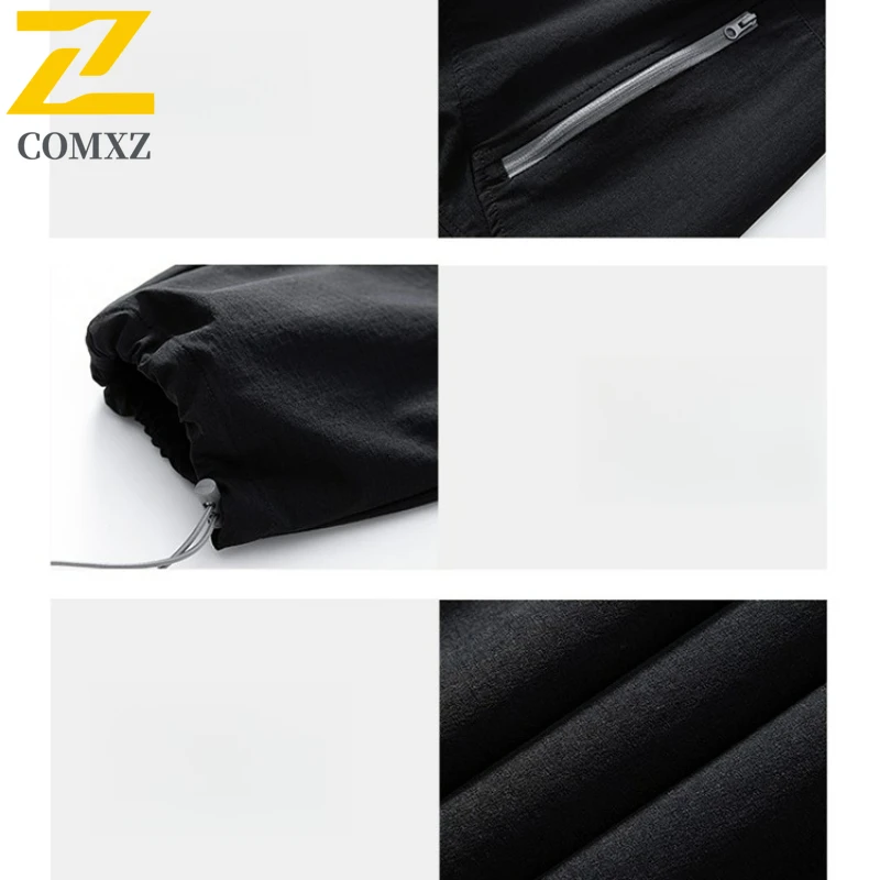 Men's Cargo Pants 2025 Autumn Wide Leg Pure Color Versatile Pants Comfortable Hiking Daily Fashion Metropolitan Style Trousers