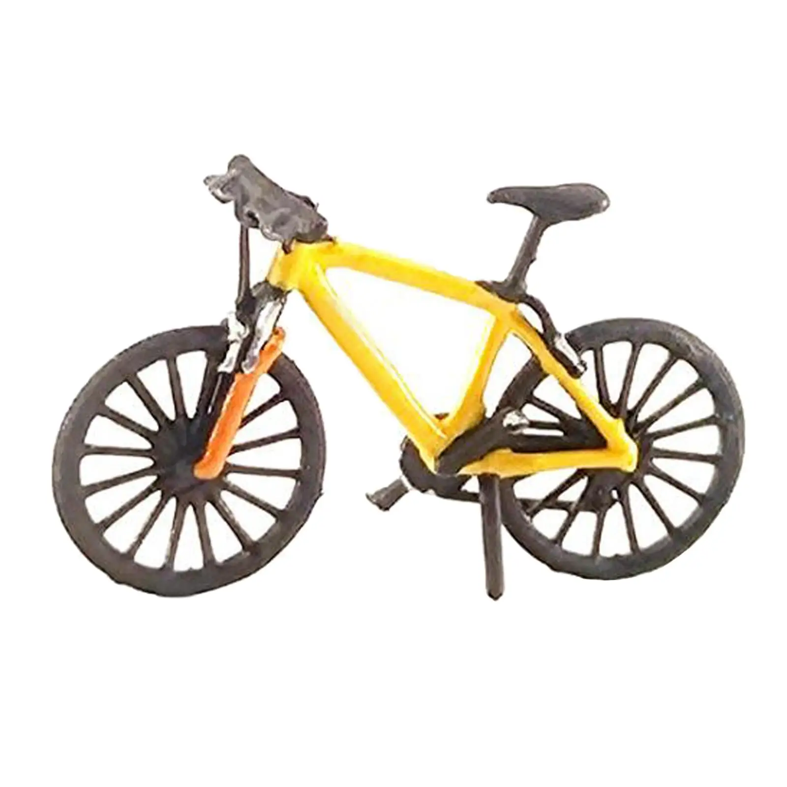 

Tiny Bike 1:64 Scale Model Train Railway Scene Plastic Mountain Bike Miniature