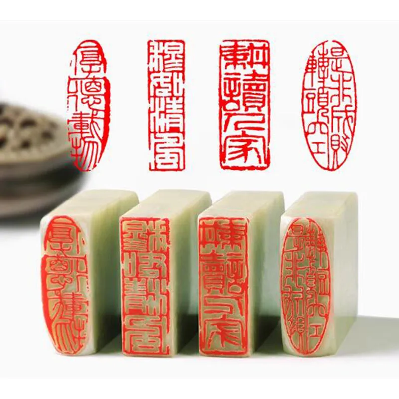 الخط الصيني ختم الانتهاء ختم الحجر شعار اسم مخصص Stamps اللوحة حروف الفنان الانتهاء ختم نحت هدية ختم #4
