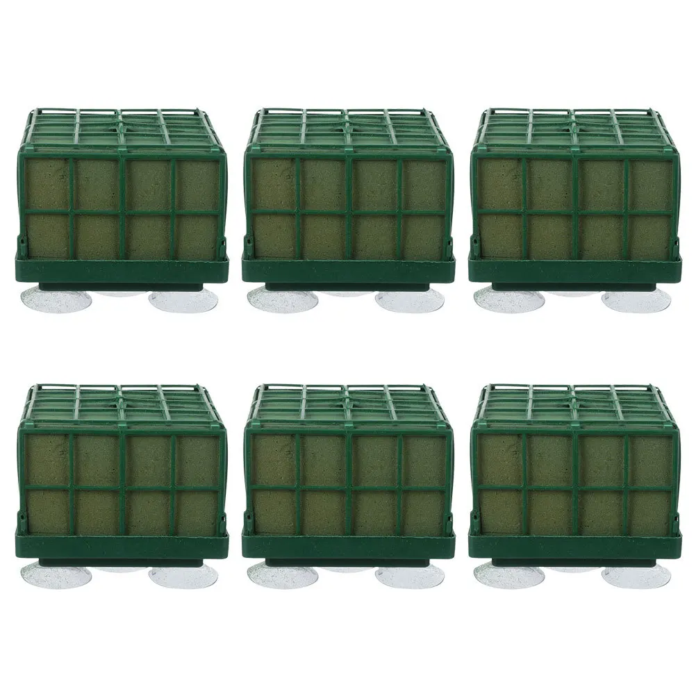 

6Pcs Square Flower Mud Bases Suction Cup Wedding Car Decor Floral Arrangement DIY Fresh Artificial Flowers Flower Mud