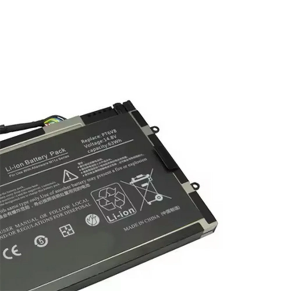 PT6V8 14.8V 63Wh 4257mAh Bateria Do Portátil Para DELL Alienware M11x M14x R1 R2 R3 P18G T7YJR 8P6X6 08P6X6 Bateria Para Notebook