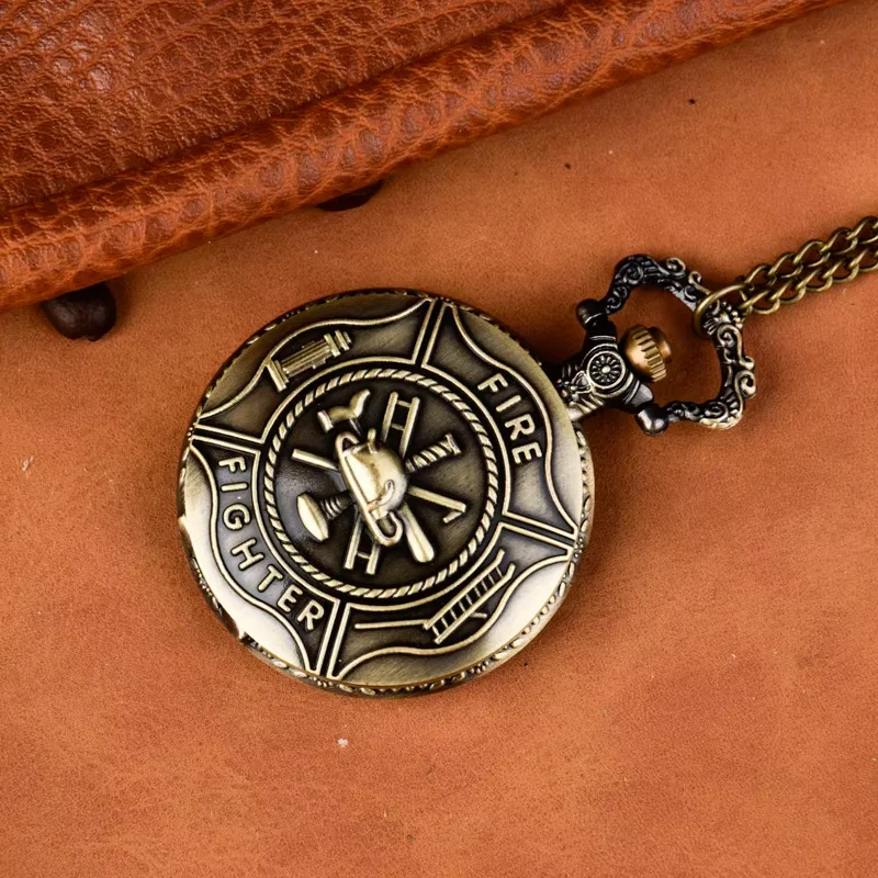 Large hammer Quartz pocket watch Retro Ladder Screwdriver tool pocket watch Helicopter patterned pocket watch