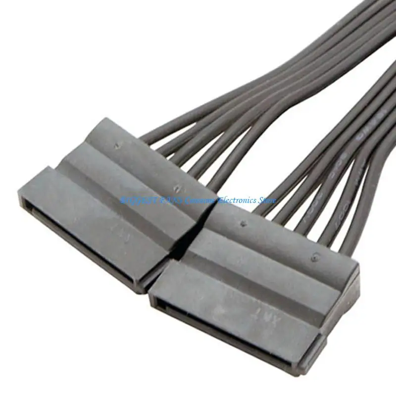 

Power Splitter, 15 Pin Male to Dual 15 Pin Female Splitter Cable Adapter for Hard Drive HDD SSD