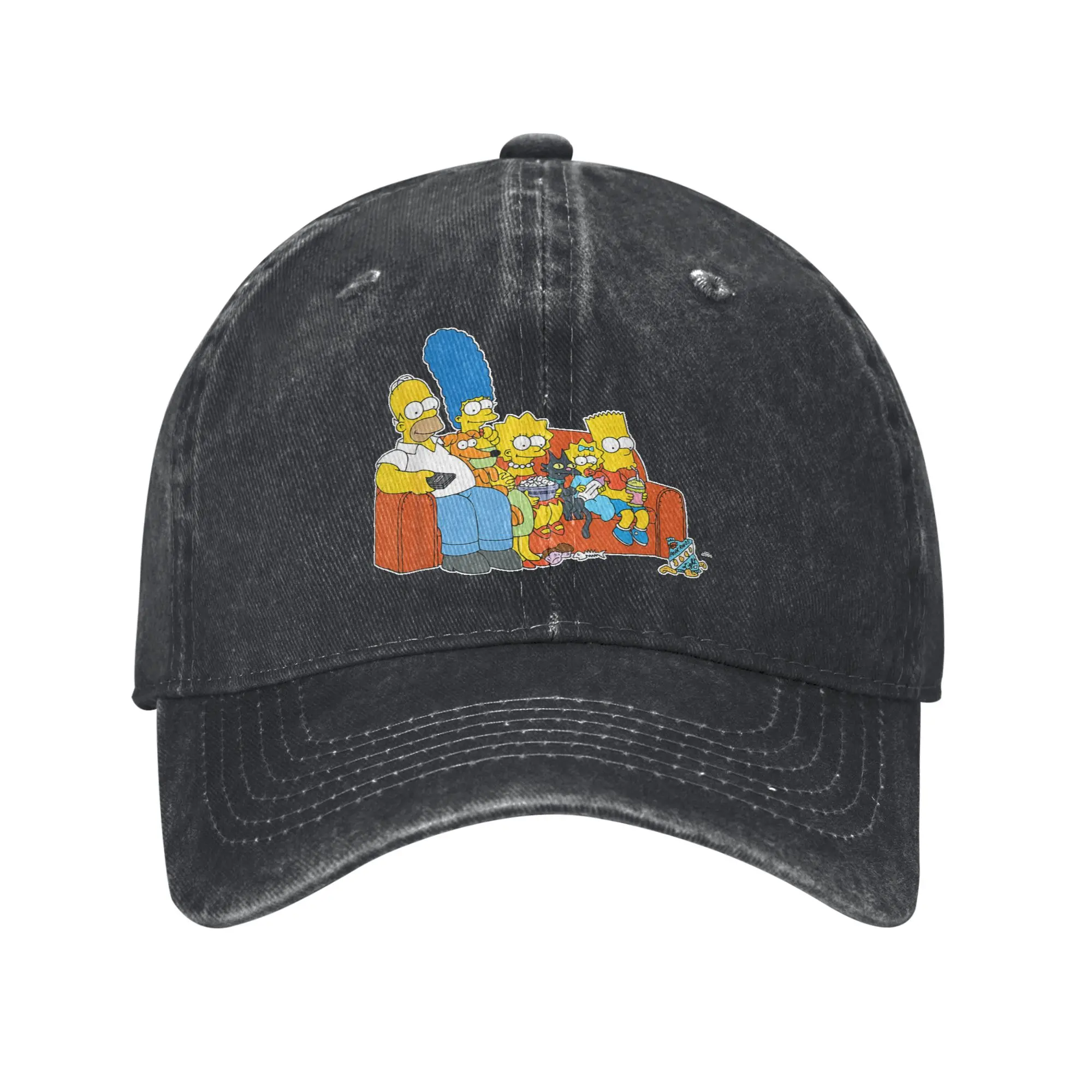 The S-simpson Casual Baseball Cap  Outdoor Sports Hip Hop Hats Summer Sunscreen Couple Women Fitted Retro Baseball Caps