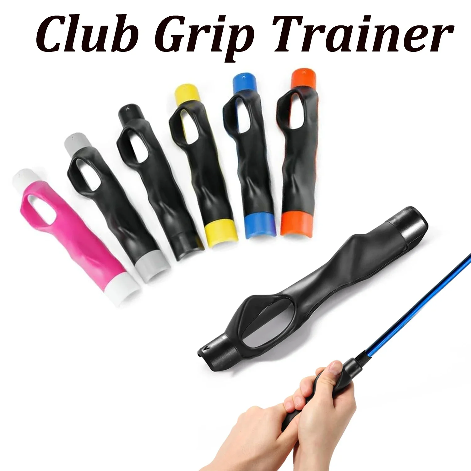 Golf Grip Training Aid Grip Trainer Attachment for Improving Hand Positioning Correct Hand Position & Grasp Training Accessories