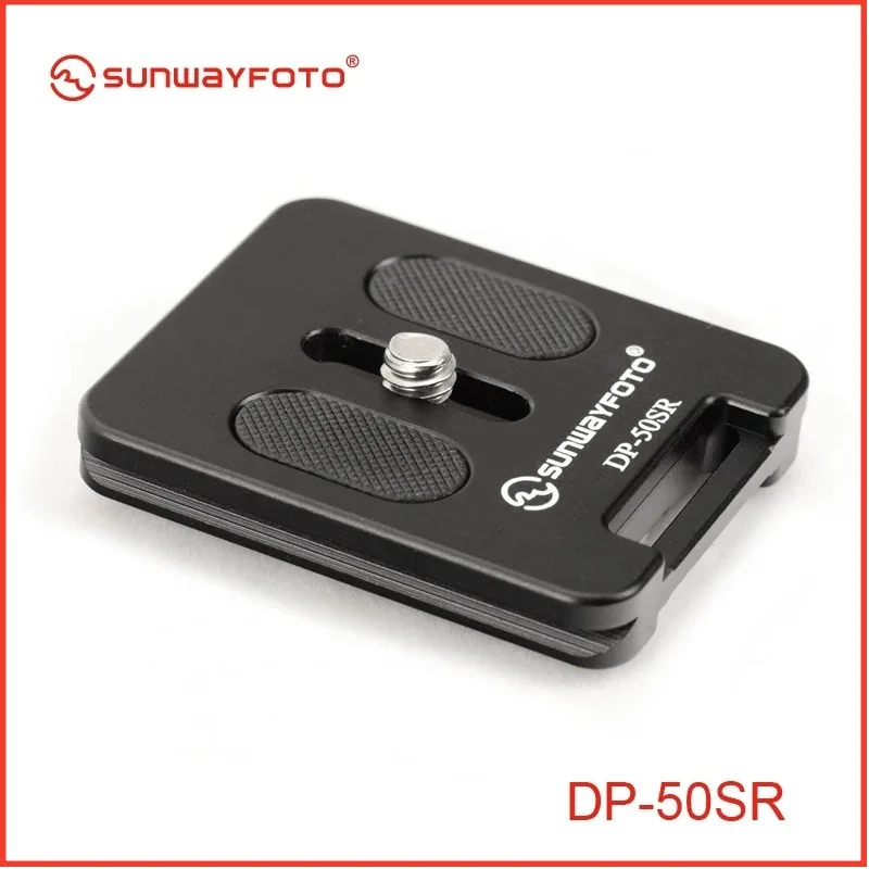 

SUNWAYFOTO DP-50SR Штативная головка монопод Быстросъемная пластина для DSLR-камеры Профессиональная алюминиевая универсальная быстросъемная пластина