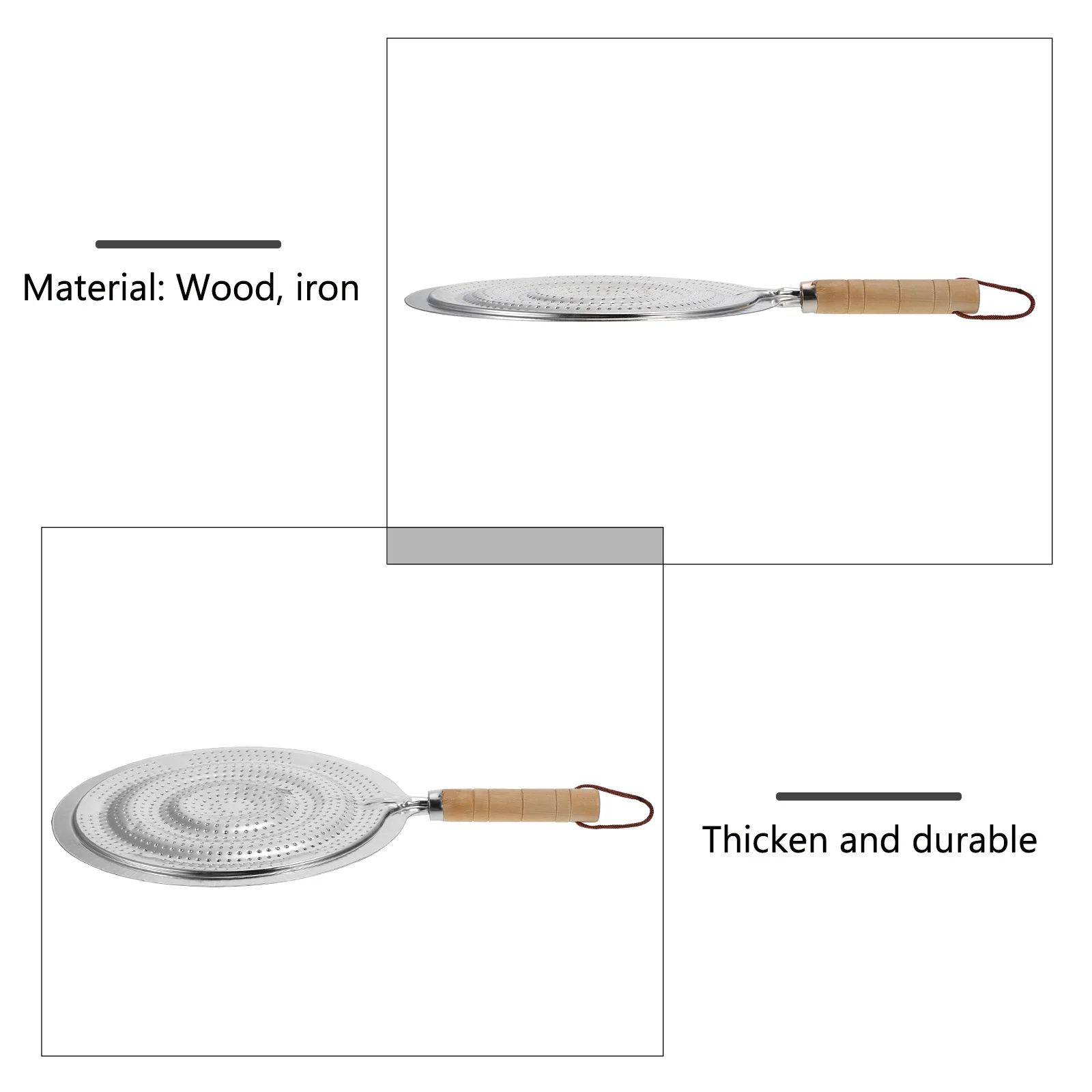 

2pcs Pot Pad Thickened Insulation Heat Resistant Kitchen Coffee Milk Wooden Handle Protection Mat Anti-Scalding Insulation Cook