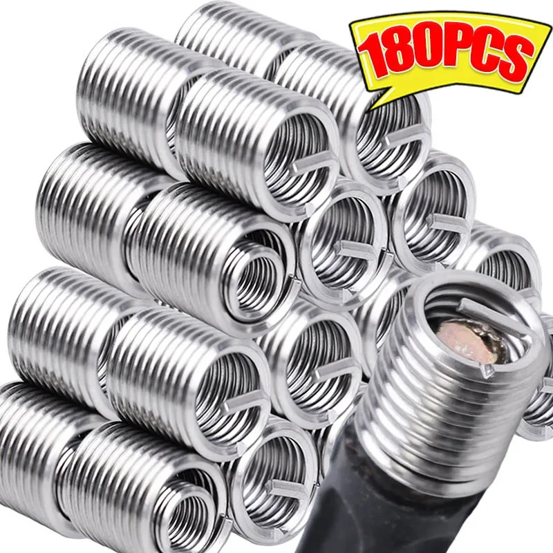 

Stainless Steel Coiled Wire Helical Screw Bushing Sleeve Wire Thread Insert Thread Repair Kit M3-M12 Threaded Inserts Fasten Nut