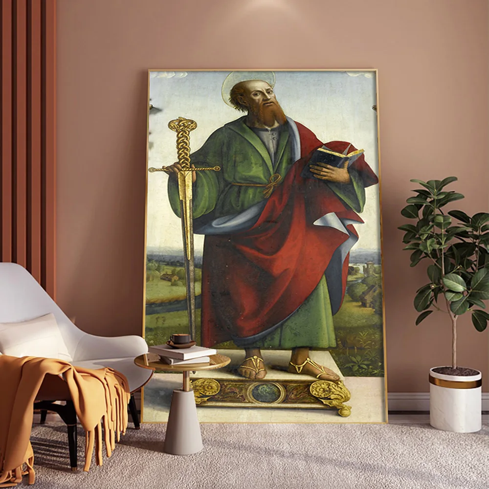 Macrino Dalba Exhibition Museum Poster Saint Paul The Apostle Print Art Canvas Painting Decor Wall Picture