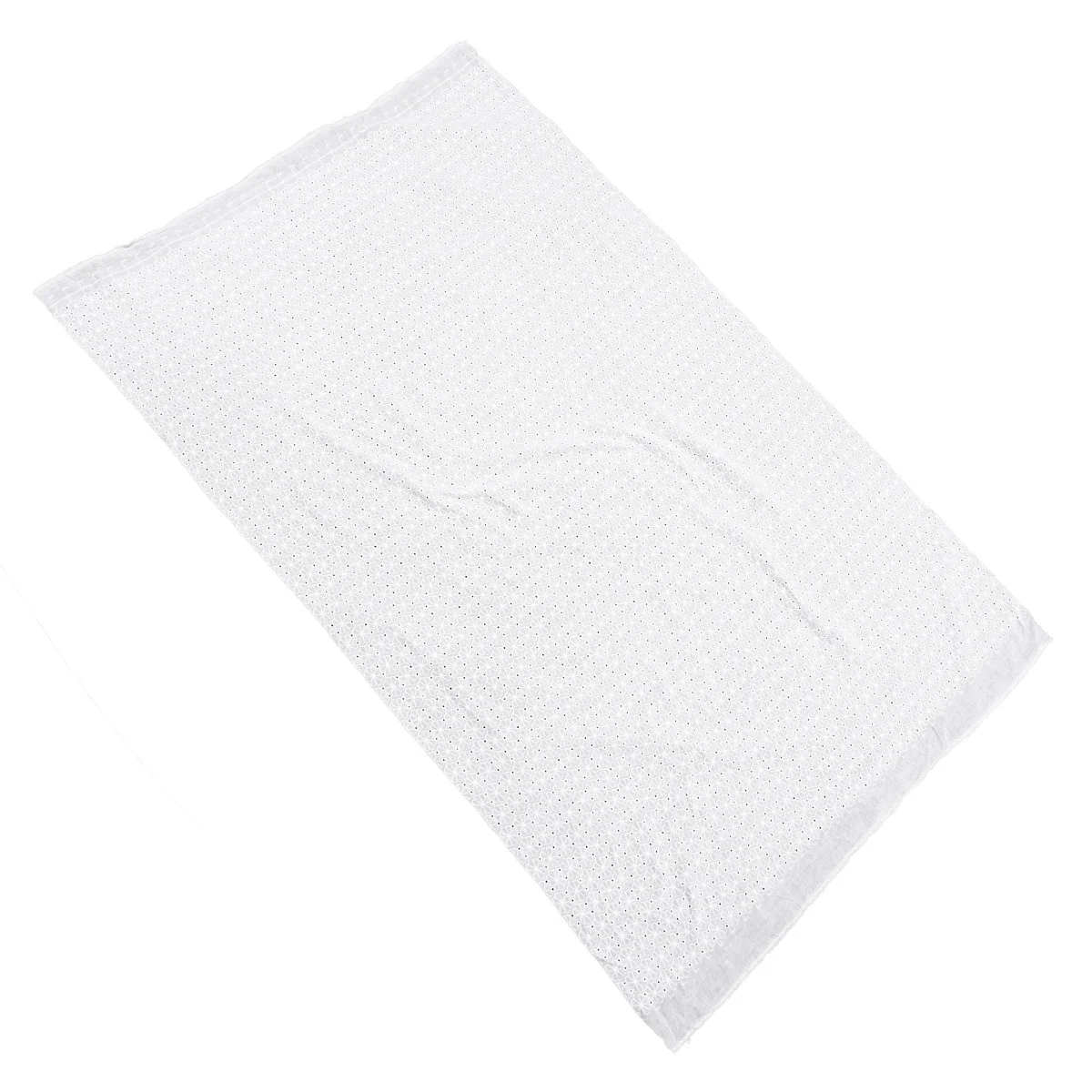 

White Lace Fabric Flower Border Design DIY Handmade Clothing Lingerie Curtain Tablecloth Gift Wrapping Decorative Trim 120Cm