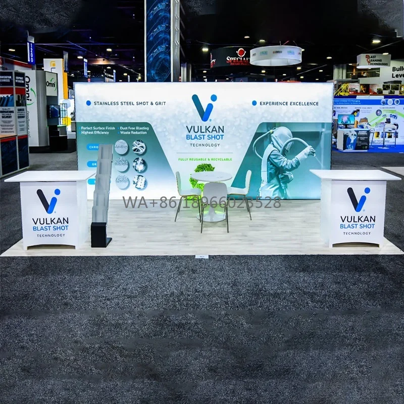 

10X20 Foot Trade Show Booth Modular Exhibition Booth Design Fair Stand Tradeshow Display Expo Stand Backdrop