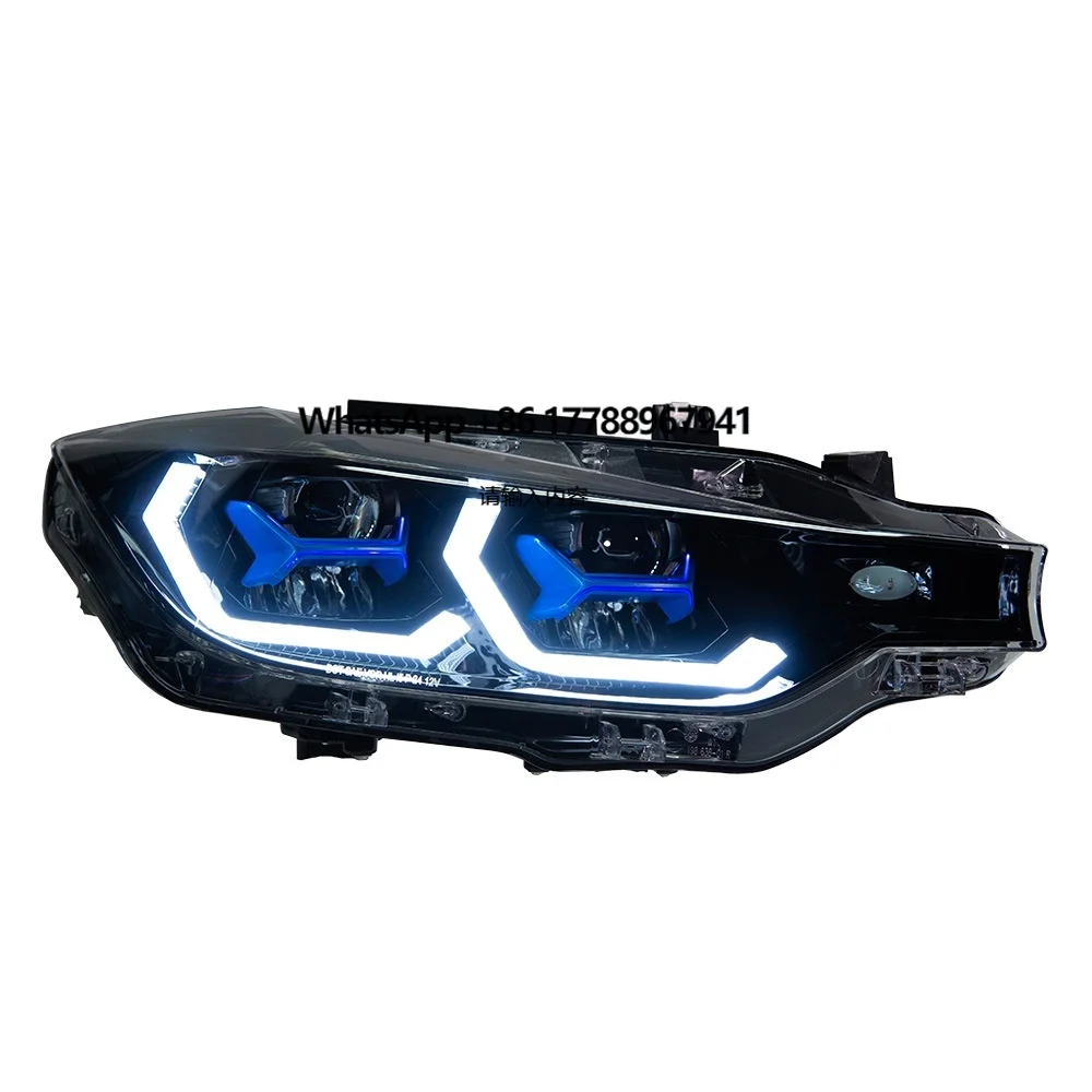

For F30 F35 LED Headlight & Turn Signal Light 12-19 Special Blue Spoon Lens New Condition 6000k Color Temperature for 320i 3