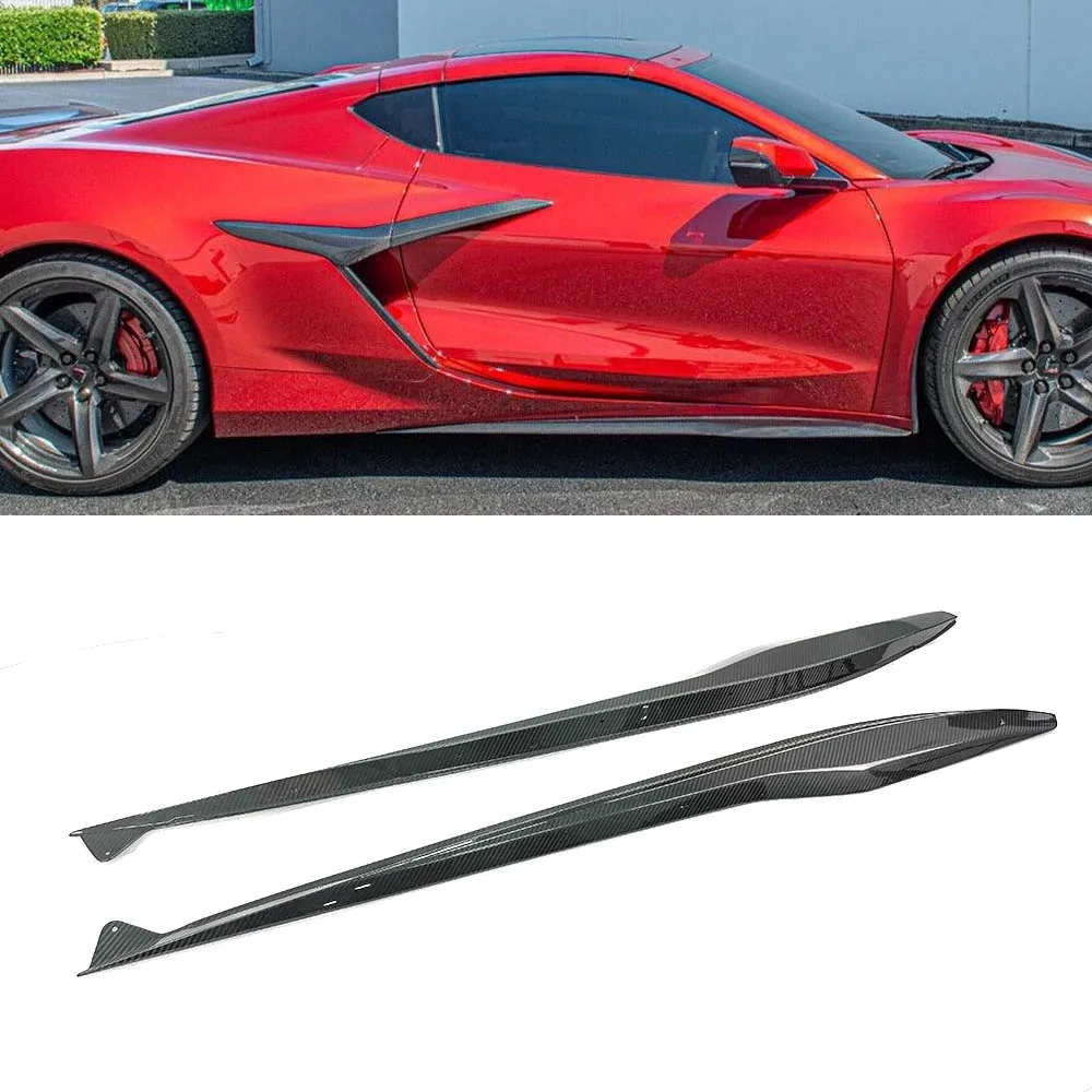 Wholesale Z07 Carbon Fiber Side Skirts for 23-Up Corvette C8 Z06