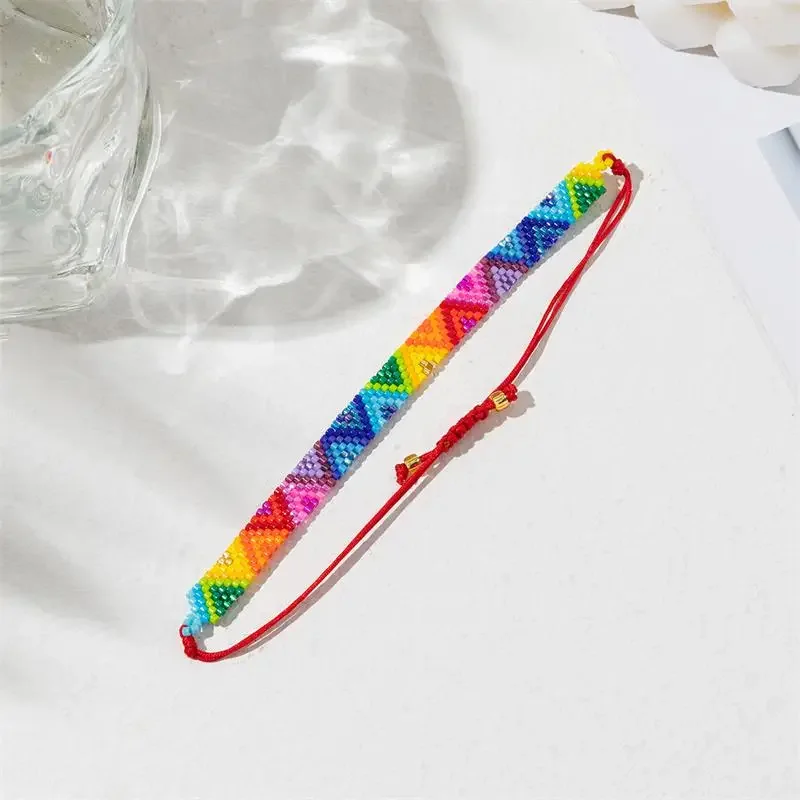 2023 Miyuki Multicolor Bracelet for Women Woven Vintage Charm Jewelry Beaded Pulsera Boho Beach Waterproof Accessories Wholesale