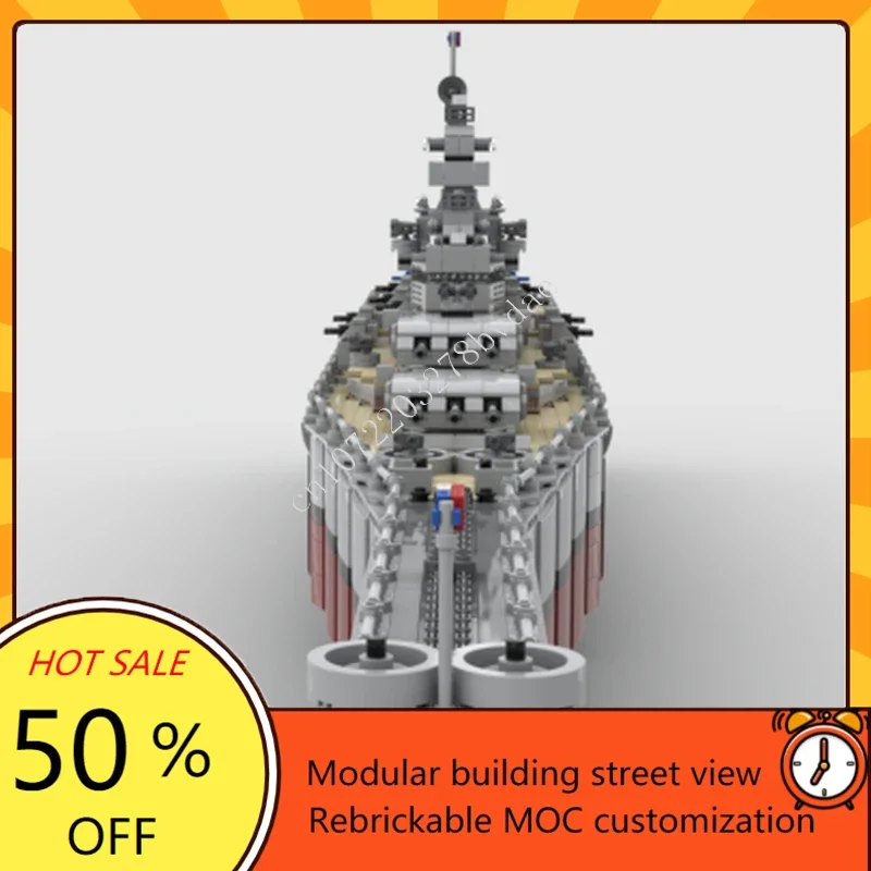 3773 pçs moc missouri BB-63 quebra-cabeça personalizado modelo de navio de guerra conjunto técnico diy montagem arquitetura criativo crianças quebra-cabeça presentes de natal