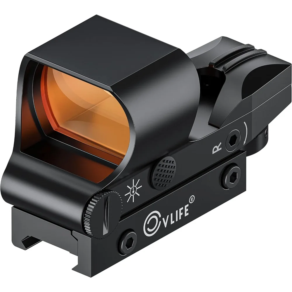 

Reflex Sight, 1x28x40mm Red Dot Sight, 4 Adjustable Reticles Sight for 20mm Picatinny Rail, Red Dot Optics, Absolute Co-Witness