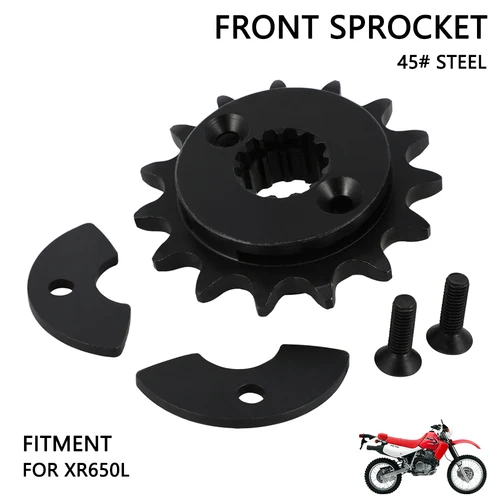Piñón de cadena para Honda XR650L XR 650 L, accesorios para motocicleta, piñones pequeños delanteros, Dirt Pit Bike, todoterreno, Motocross, acero