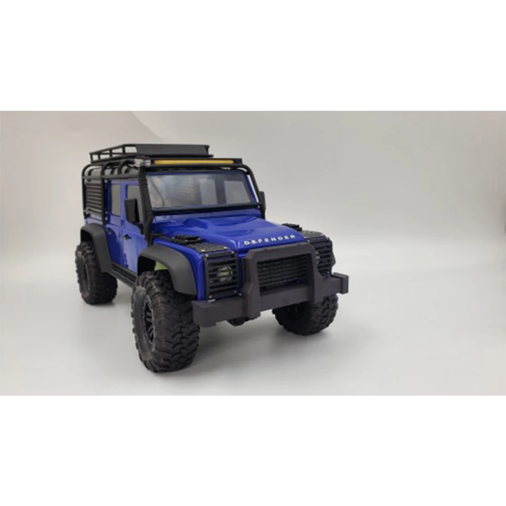 TRX4M Modified Front Bumper With Winch For TRX4-M 1/18 Defender RC Crawler Car Upgrade Parts