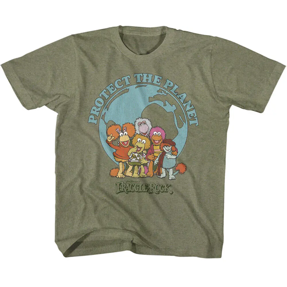 

Футболка Fraggle Rock Jim Henson Fraggles с защитой планеты, Молодежная Футболка