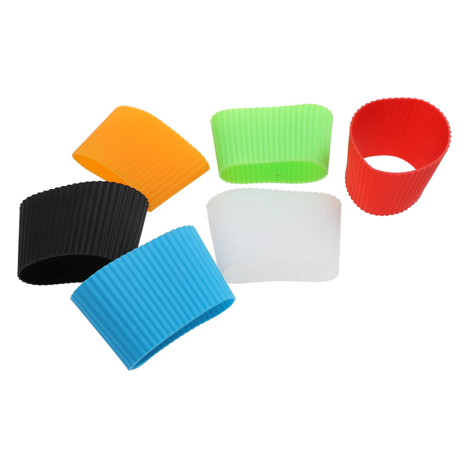 

6 Pcs Formula Dispenser Insulated Silicone Cup Sleeve Water Cover Anti-scald Bottle Baby