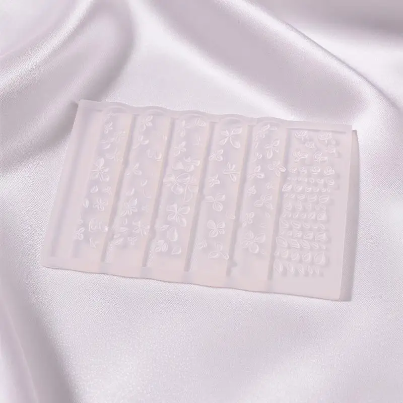 1/2 Stück 3D-Blumen-Silikon-Nagelform, Stereo-Blütenblatt-Nagelkunstform für UV-Harz-Gel, Geschnitzte Blumen DIY Nageldekoration für Zuhause – Detail 9