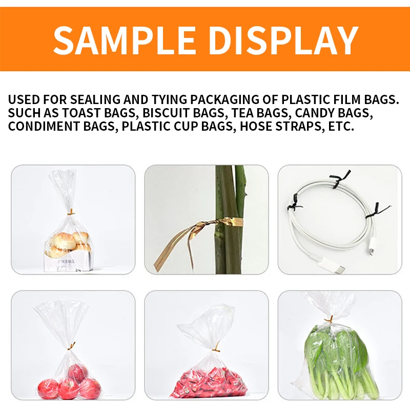 Fully Automatic Golden Wire Twist Tying Machine Toast Bag Sealer Bread Bag Flower Clipper Candy Bag Wire Twisting Tie Machine