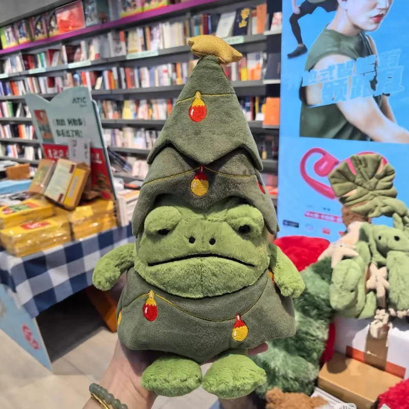 

New Hot Sale Christmas Rain Frog Plush Toy Festive Home Decor Doll with Santa Hat Ornament Gift for Holiday Season