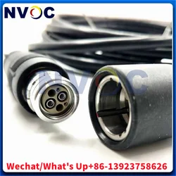80M 3K 93C SMPTE Hybrid PUW-FUW Plug&Socket Fiber Optic Cable For HDTV Broadcasting Camera Assemblies Without Roll/Reel/Coil