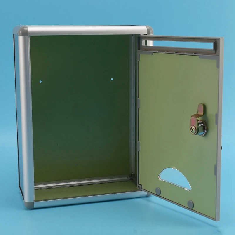 กล่องไปรษณีย์จดหมายแบบมีความปลอดภัยสามารถล็อคได้สไตล์วินเทจแบบ3X กล่องไปรษณีย์สำหรับตกแต่งของตกแต่งในสวนบ้าน