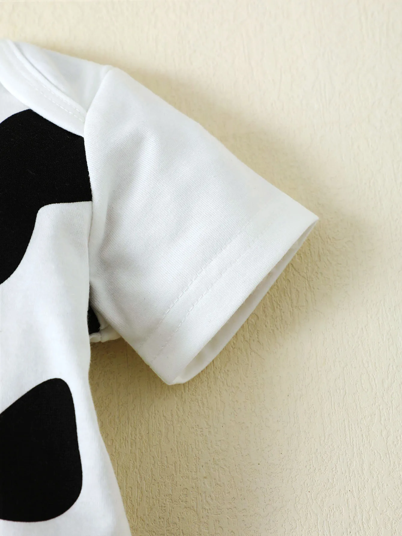 0-9 Monate Neugeborenes Baby Mädchen Body, süßer kleiner Milchkuh-Body und Mütze, 2-teiliges Set, geeignet für Babys, Mädchen, Sommer-Mode-Body – Detail 5
