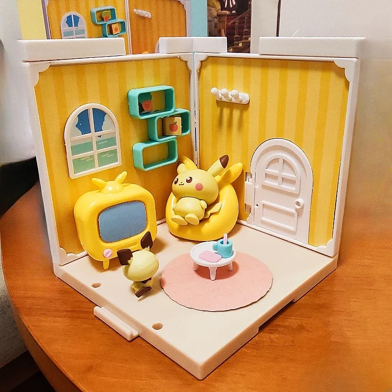 

Genuine Takara Tomy Tomica Pokemon Pokepeace House Fashionable Room Espurr & Milcery Diy Model Toys For Kids 2 To 4 Years Old