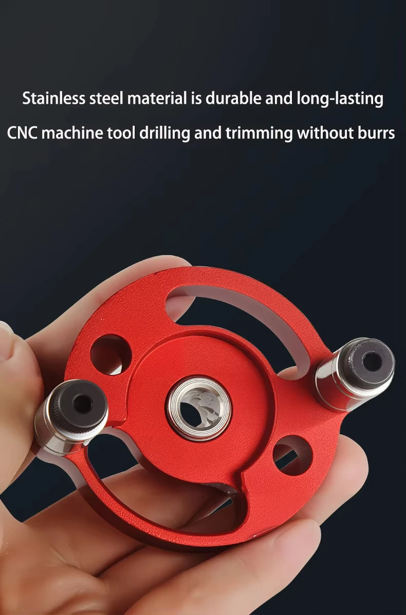 3-10mm Woodworking Pocket Hole Jig Self Centering Drill Guide Locator Dowel Jig Kit With 8 Steel Bushing