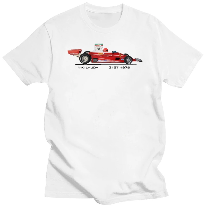 Raceart Niki Lauda 1975 312T Grand Prix Car T Shirt Cool Casual Pride T Shirt Men Unisex New Fashion Tshirt Loose Size 011951