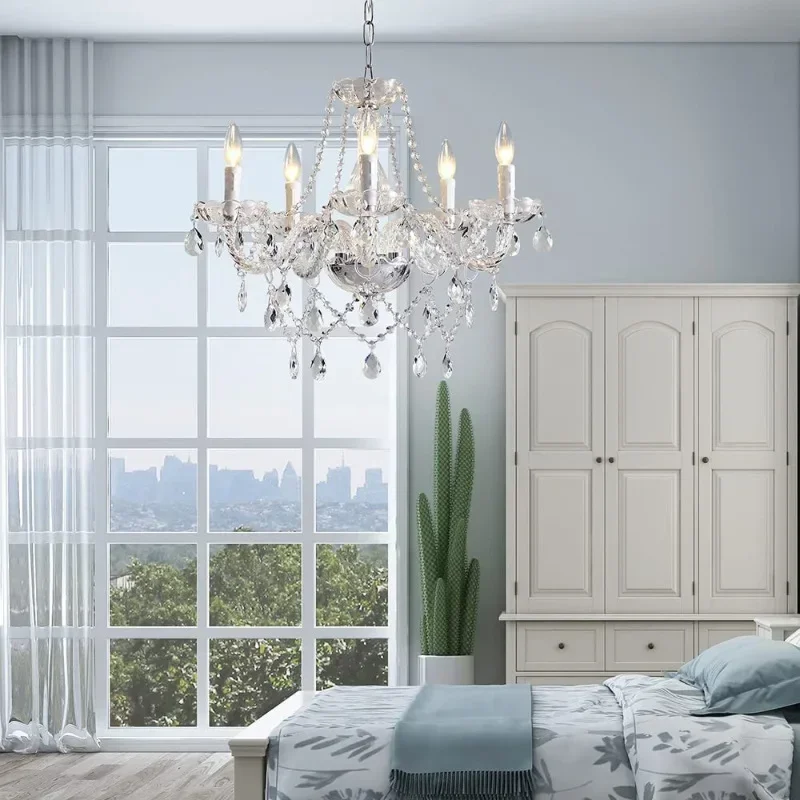 Europe Luxury Chandelier Lights Crystal Chandeliers Home Decor Loft Living Dining Room Kitchen