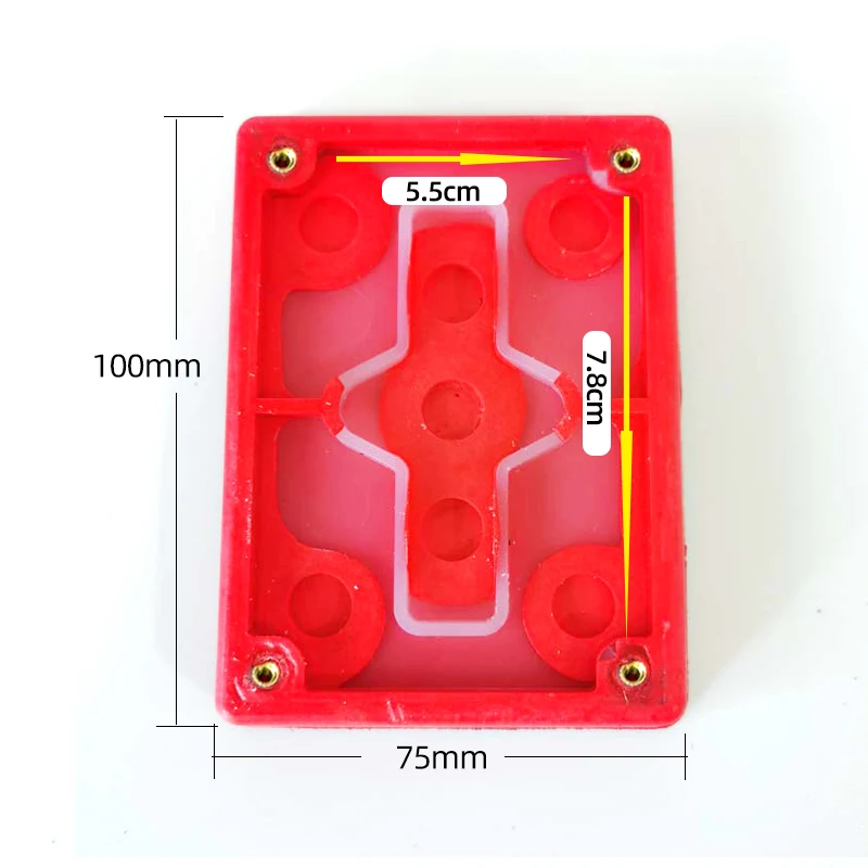 Base de bandeja de amoladora seca Rectangular pequeña neumática 75*100mm disco de papel de lija autoadhesivo máquina de papel de lija disco de molienda