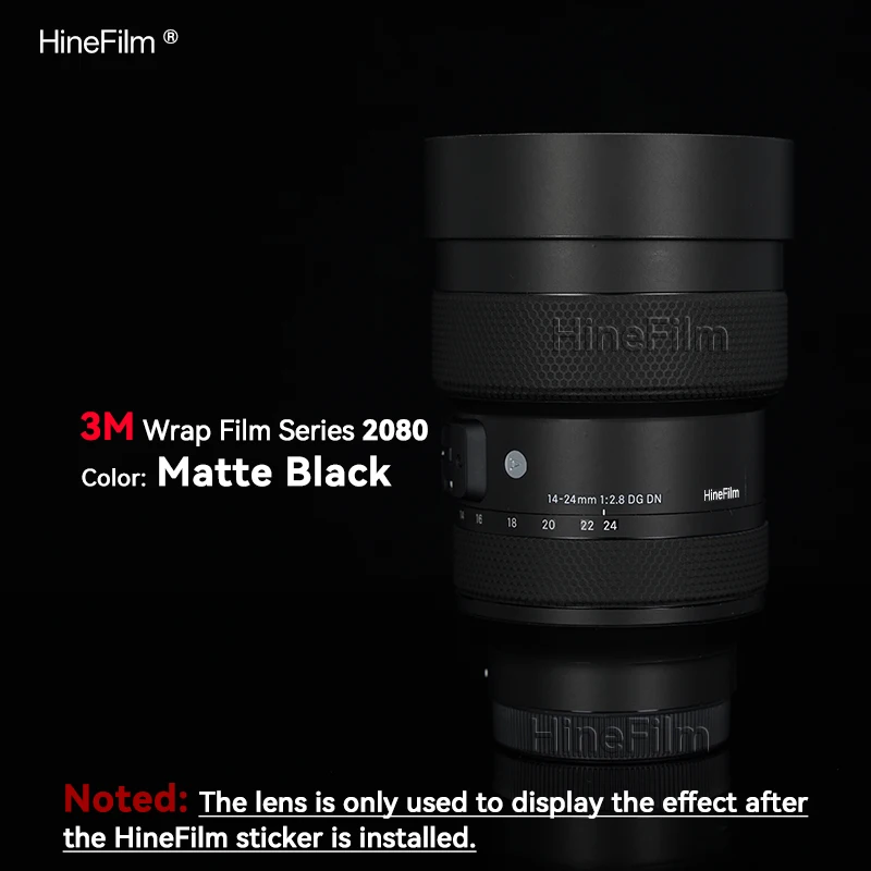 Hinefilm-pegatina de lente de montaje para Sigma 14-24 F2.8 FE/L, pegatina de lente artística para Sigma 14-24mm F2.8 DG DN, envoltura 1424 f2.8