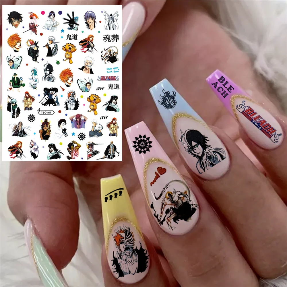 TSC-273 TSC-107 Dood God Duivel Tomie Diy 3d Terug Lijm Nail Art Stickers Stickers Schuifregelaars Nagel Ornament