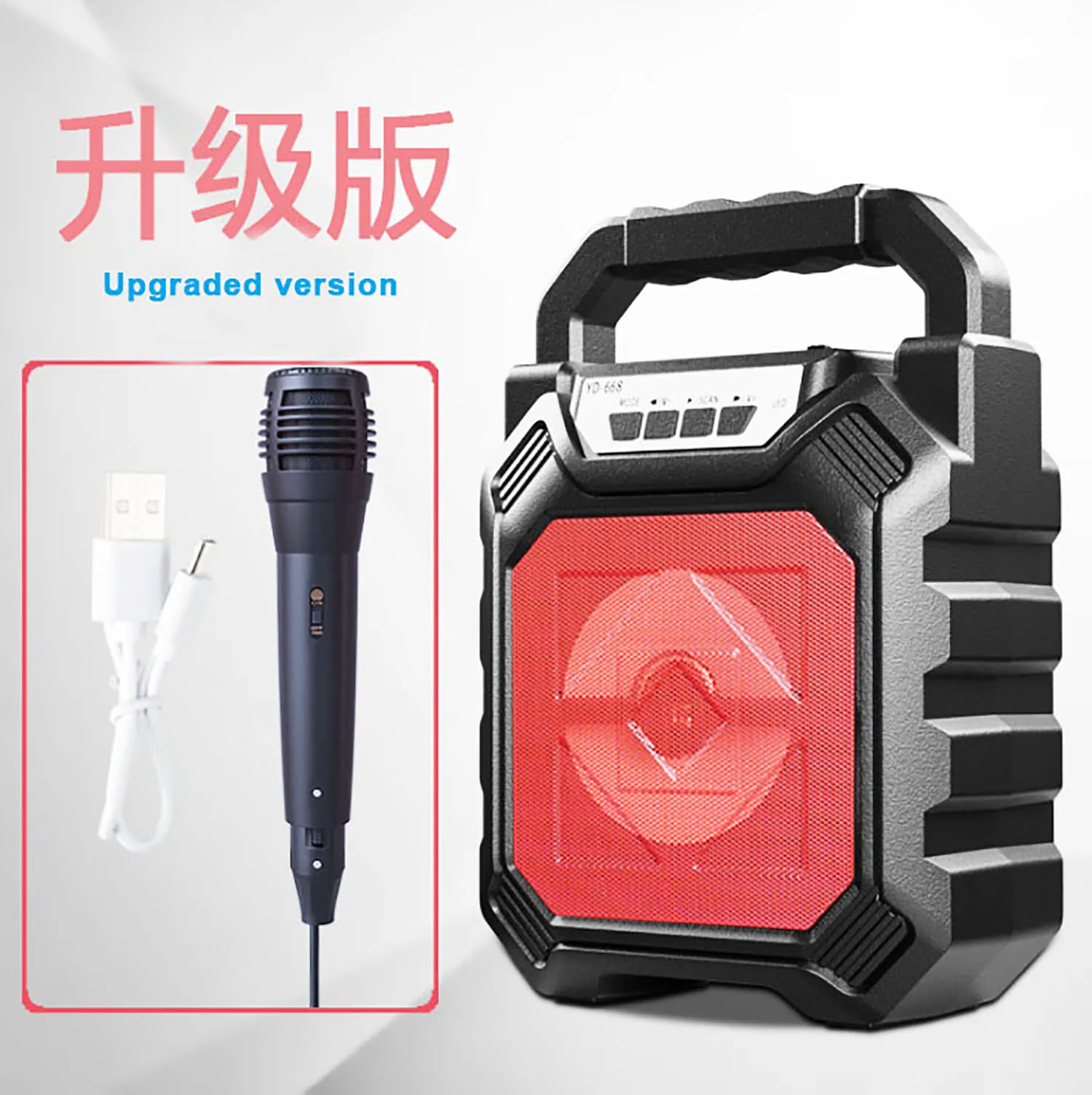 GAS-S33+ Speaker Portabel Nirkabel Bt Multimedia Luar Ruangan Dengan mikrofon berkabel