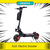 OBARTER G10 Electric Scooter, 2*1200W Dual Motor, 48V 20Ah Battery, 10 Inch Off-Road Tires, 65km/h Max Speed Hydraulic Disc Brak