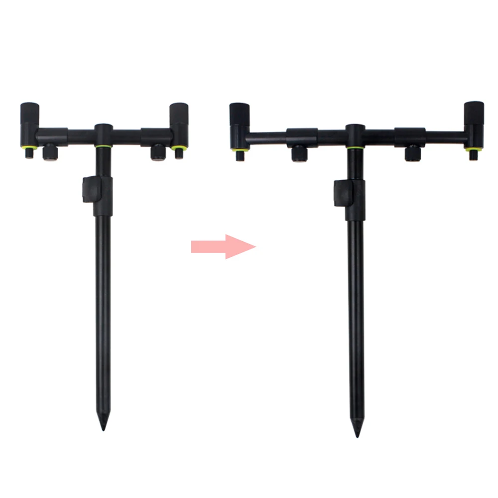 Coonor Fishing Pole Holder Extending Bank Stick Carp Fishing Supplies Adjustable Aluminum Bankstick Pole Rest for Bite Alarm view 5