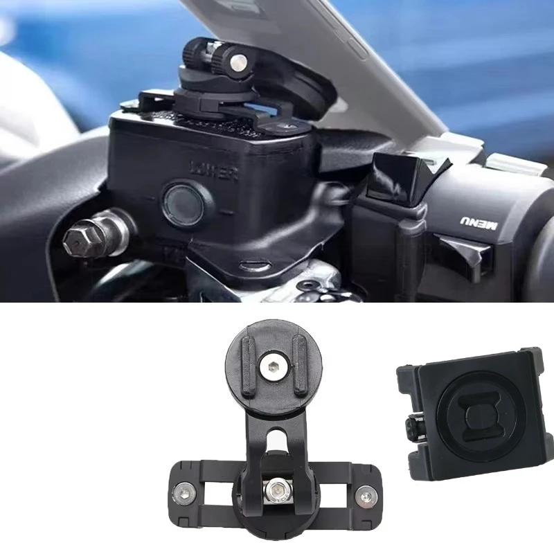 

For 40.5-61.5mm Motorcycle Pump Cover Support Brake Fluid Cover Mobile Phone Holder Scooter Expansion Oilcan Cap Mount
