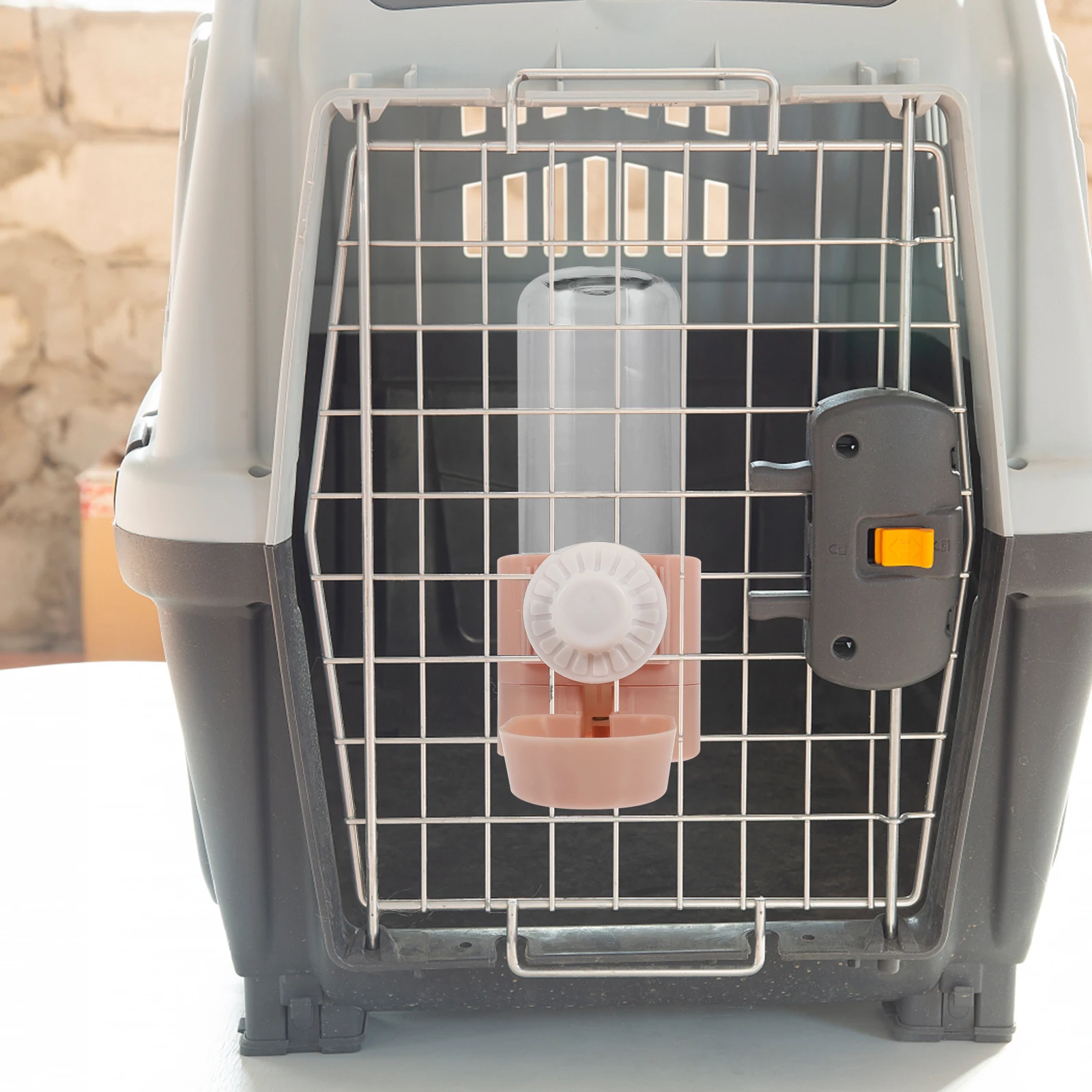 

Dog Cage Water Dispenser Bottle Hanging Pet Supplies Puppy Dog Cat Automatic Flow Clear Plastic Feeder Small Easy Installation