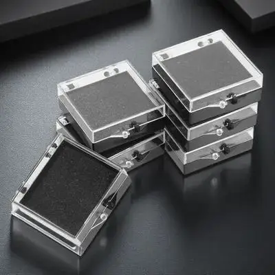 

6Pcs Badge Display Case Modern Brooch Storage Box Light Weight Elegant Design Jewelry Organizer for Home Office Display
