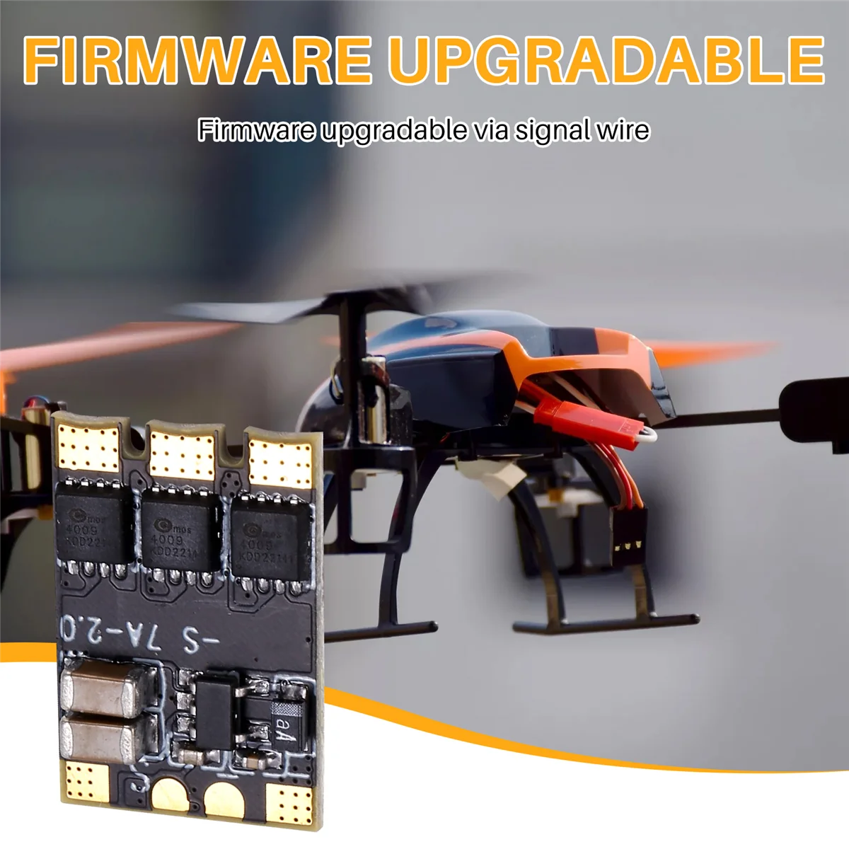 7A BLheli S RC ESC Mini controlador de velocidad para Dshot600 / Dshot300 / Oneshot42 1-2s para DIY Dron de carreras con visión en primera persona