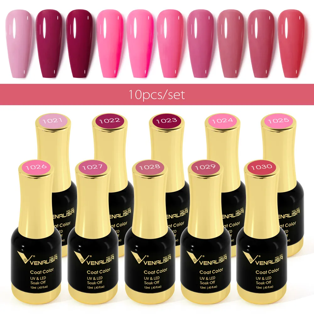 # 1004 VENALISA Nagelgelpoliermittel Hema TPO Free Semi Permanent Jelly Nude Pink Color Soak Off UV LED Ultra Diamond Lack 12 ml – Detail 8