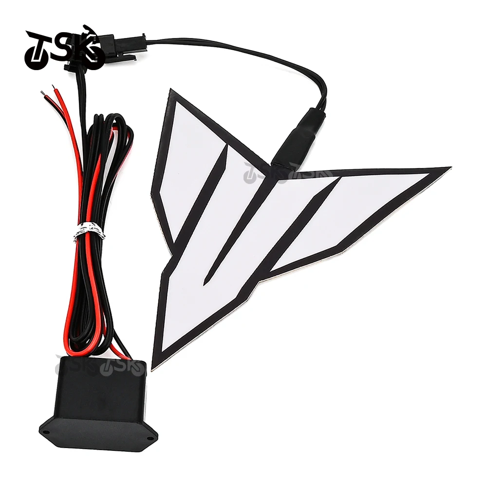 Luz noturna para passeio frio de motocicleta, adesivo para yamaha mt 03 mt 07 mt 09 mt 10 mt 125, decalque para capacete de motocicleta