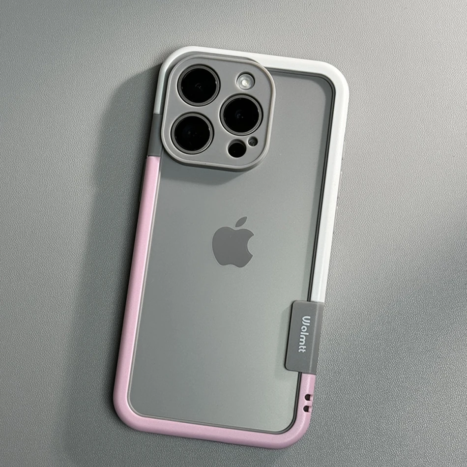 Stoßfeste Handyhülle mit weichem Silikonrahmen für iPhone 17 Pro Max 13 14 15 16 Plus, ohne Rückseite, Wärmeableitungsschutz, Stoßstangenabdeckung