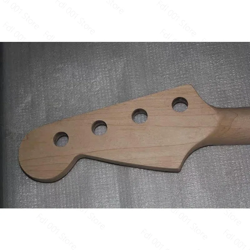 4 String Electric Bass Guitar Neck Unfinished DIY Blank Maple Fretboard Custom Paint Pattern Instrument Accessory