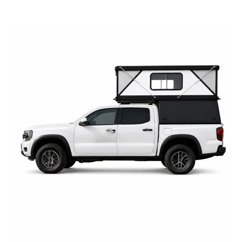 Fishing Camping Pop up Camper for Hilux D Max Navara Aluminum Fiberglass Body view 3