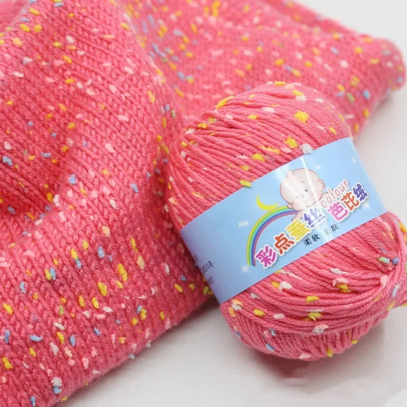 50 g/rolka Knitting Knicker Yarn Szydełkowy miękki szalik Sweter Kapelusz Przędza Średnio gruba ręcznie szydełkowana przędza do robótek na drutach